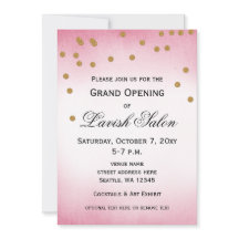 Hübsche Rosa Grand Opening-Party Einladung