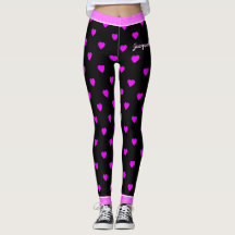 Hübsche rosa Herzen auf BLACK