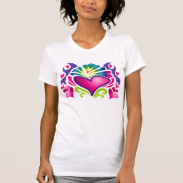 Hübsche rosa Herzen T-Shirt