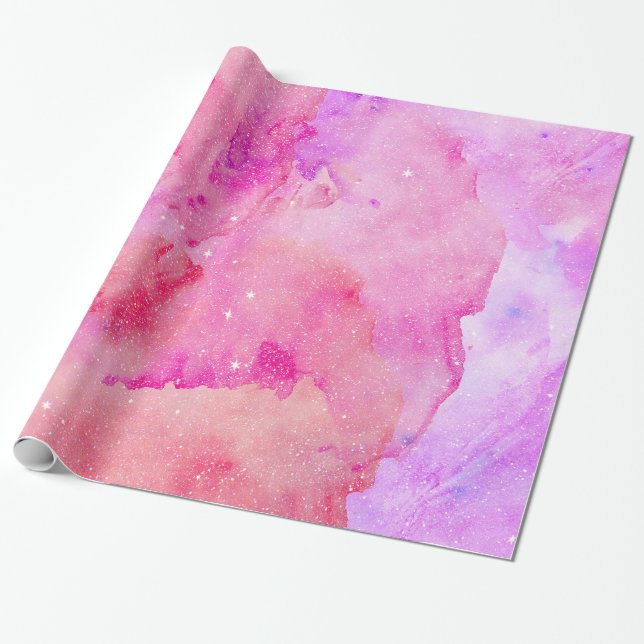 Hübsche rosa Imitate Funkelnd Farbe Geschenkpapier (Ungerollt)