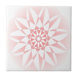 Hübsche rosa Keramik Fliese