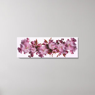Hübsche Rosa Kirschblüte schöne Blumenkunst Leinwanddruck