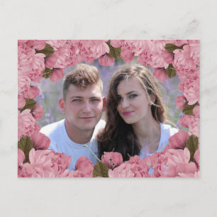 Hübsche rosa Kirschblüten Danke Postkarte