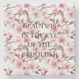 Hübsche rosa Kirschblüten Steinuntersetzer