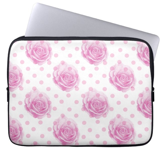 Hübsche Rosa Laptopschutzhülle (Vorderseite)