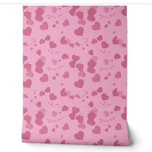 Hübsche rosa Liebesherzen Tapete