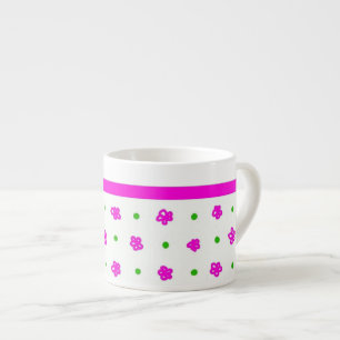 Hübsche Rosa Mini-Print Floral Espresso Tasse