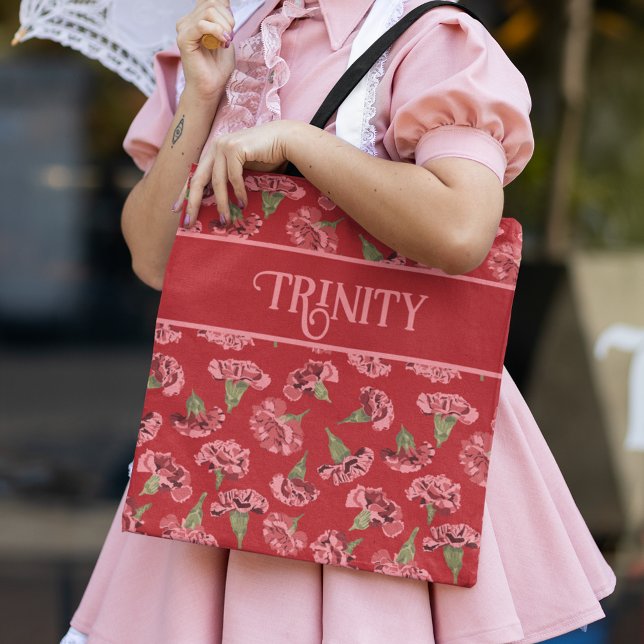 Hübsche rosa Nelken Personalisiert Tasche (Von Creator hochgeladen)
