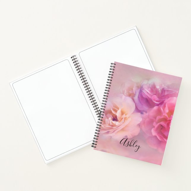 Hübsche rosa Nelken Stilfotos Notizbuch (Innenseite)