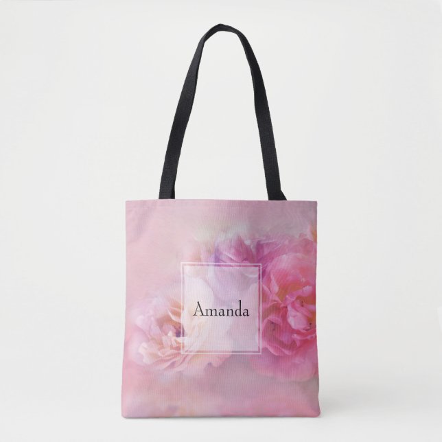 Hübsche rosa Nelken Stilvolle Fotografie Tasche (Vorderseite)