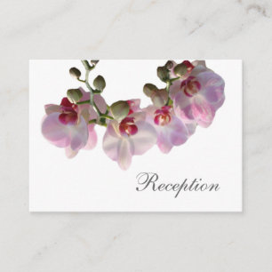 hübsche rosa orchid Blume rosa Hochzeitsempfang Begleitkarte