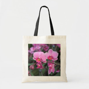 Hübsche rosa Orchideenblüten Tragetasche