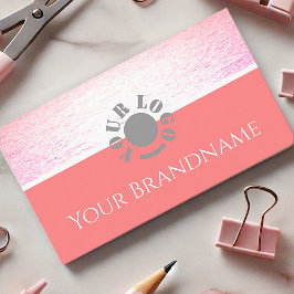 Hübsche Rosa Ozean Chic Vintage Farben Beruflich Visitenkarte