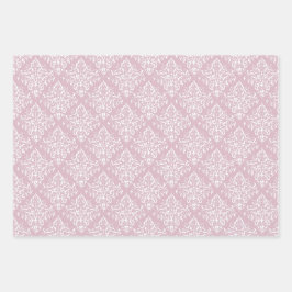 Hübsche rosa Pastete für ihre 3 Geschenkpapier Set