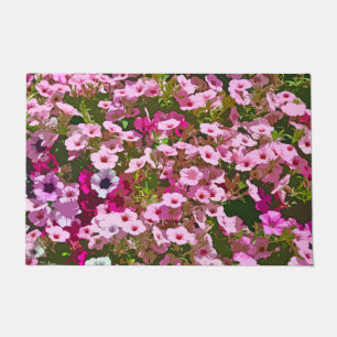 Hübsche Rosa Petunien Fußmatte