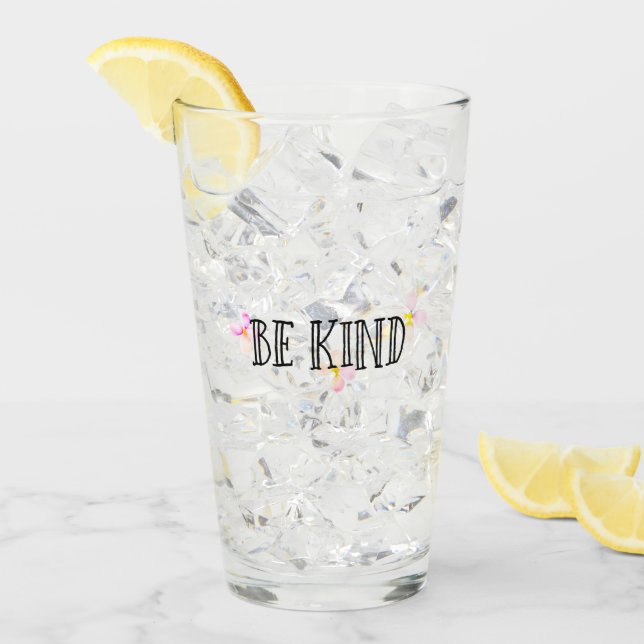 Hübsche, rosa Pfirsichfarben Blume Glas (Vorderseite Ice)