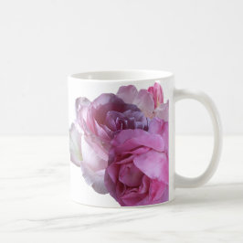Hübsche Rosa-Rosa-Blume mit individuellem Natalie- Kaffeetasse