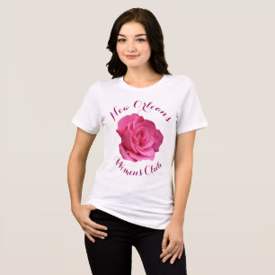 Hübsche Rosa Rosa, mädchenhaft,  T - Shirt