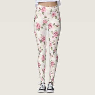 Hübsche rosa Rosen Leggings