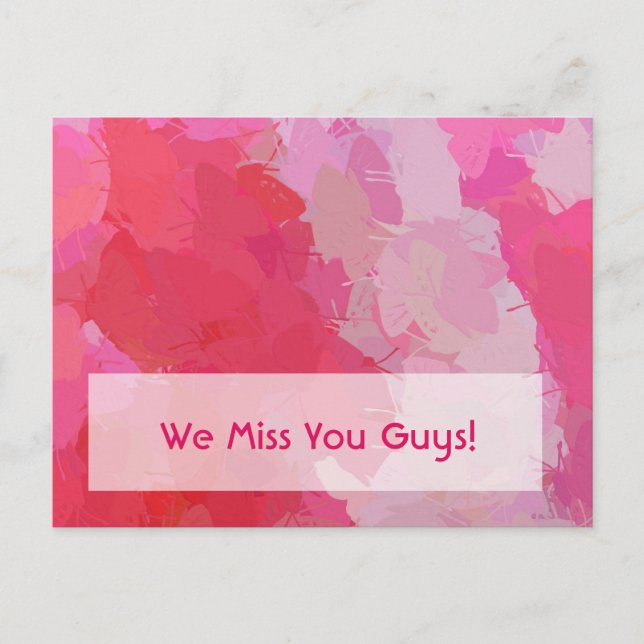 Hübsche rosa Schmetterlinge Postkarte (Vorderseite)