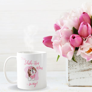 Hübsche rosa Shih-Tzu-Mama ist Swag! Kaffeetasse