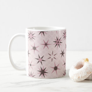 Hübsche rosa Sterne - Muster. Kaffeetasse