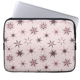Hübsche rosa Sterne - Muster. Laptopschutzhülle