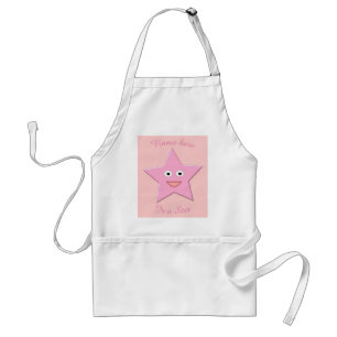 Hübsche Rosa-Sterne-Schürze für kundenspezifische  Schürze