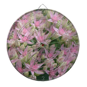 Hübsche rosa tropische Blume Dart Board Dartscheibe