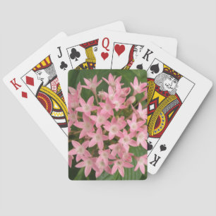 Hübsche rosa tropische Blume Kartenspielen Spielkarten