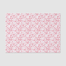 Hübsche Rosa tropische Frühlingsblumen Seidenpapier