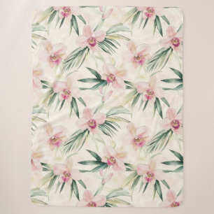 Hübsche rosa tropische Orchideen-Blume Sherpadecke