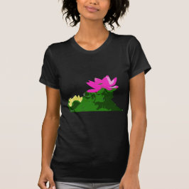 hübsche rosa und gelbe Wasserlilie T-Shirt