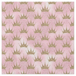 Hübsche Rosa- und Goldkrone der Prinzessin Glitzer Stoff