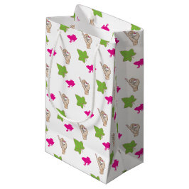 Hübsche rosa und grüne Feiern Kleine Geschenktüte