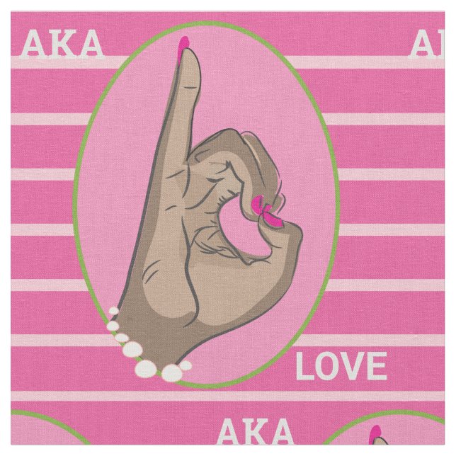 Hübsche rosa und grüne Stoffe (Nahaufnahme)