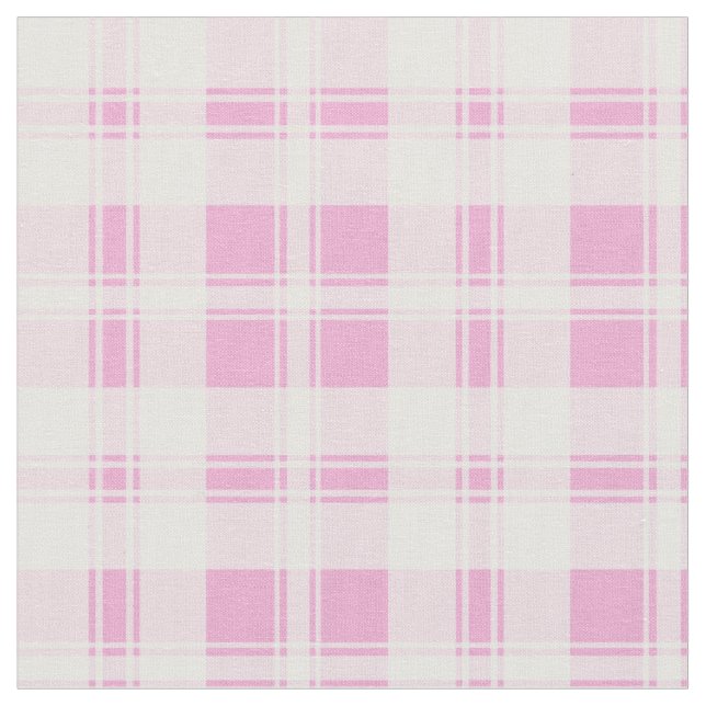 Hübsche rosa und Karierte rosa Lätzchen Stoff (Nahaufnahme)