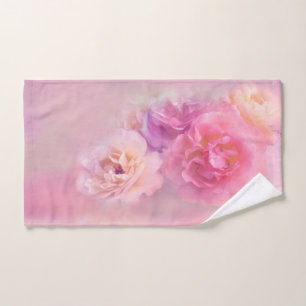 Hübsche rosa und weiße Nelken Fotografie Handtuch