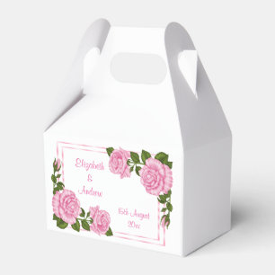 Hübsche rosa Wedding Eckblumensträuße Geschenkschachtel