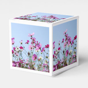 Hübsche rosa Wiesenblumen Geschenkschachtel