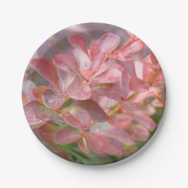 Hübsche rosa Zweige Pappteller