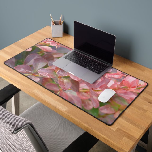 Hübsche rosa Zweige Schreibtischunterlage (Büro 2)