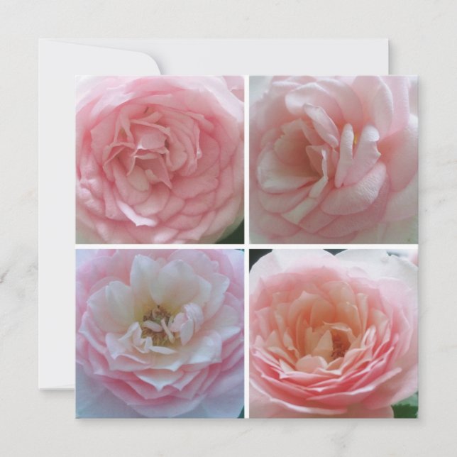 Hübsche Rose Einladung (Vorderseite)