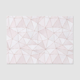 Hübsche Rose Gold Foil Geometric Muster Seidenpapier