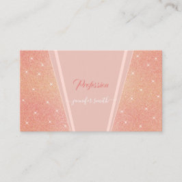 Hübsche Rose Gold Glitzer Light Pink Custom Foto Visitenkarte