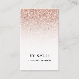 Hübsche Rose Gold Imitats Glitzer Werbekarte Visitenkarte