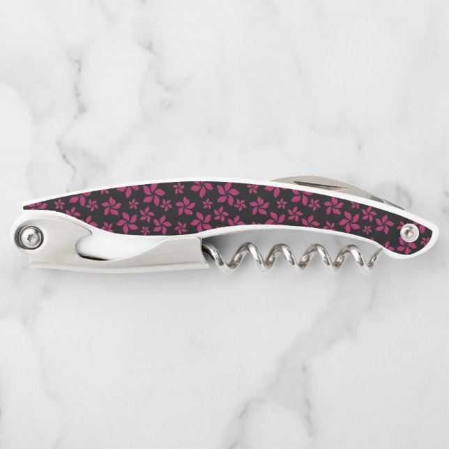 Hübsche Rose Kellnermesser (Vorderseite)