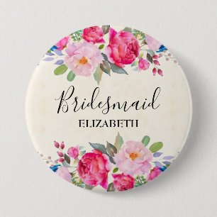 Hübsche Rose und die Bridgejacke am Peony Border Button