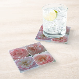 Hübsche Rosen Glasuntersetzer