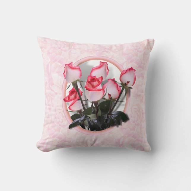 Hübsche Rosen Kissen (Vorderseite)